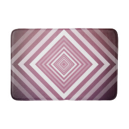Moderne rosa und weiße Gravierplätze Badematte
