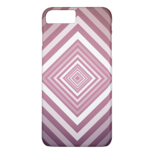 Moderne rosa und weiße Gravierplätze Case-Mate iPhone Hülle