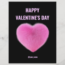 Moderne rosa Valentine Card Business
