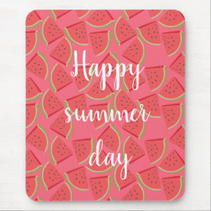 Moderne rosa Wassermelone, Sommer Mousepad