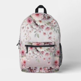 Moderne rosa, weiße, florale Rucksäcke Nähtasche s