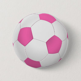 Moderne rosa weiße Fußball Button