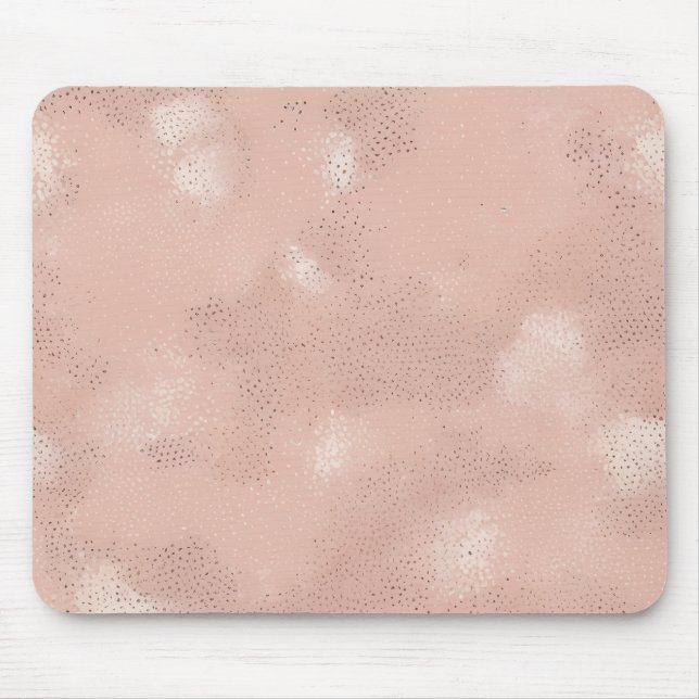 Moderne rosafarbene Abstraktion Mousepad (Vorne)