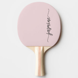 Moderne rosafarbene benutzerdefinierte Namens-Sign Tischtennis Schläger