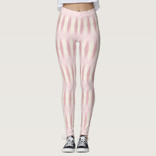 Moderne rosafarbene Raute Leggings