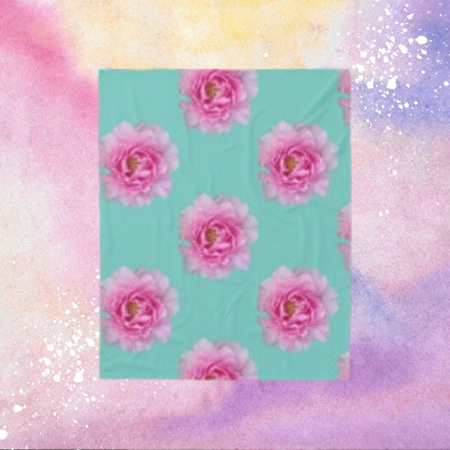 Moderne Rose Blume Petal Fleece Blanket (Von Creator hochgeladen)
