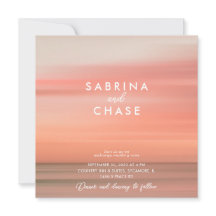 Moderne Rose Blush Hochzeit