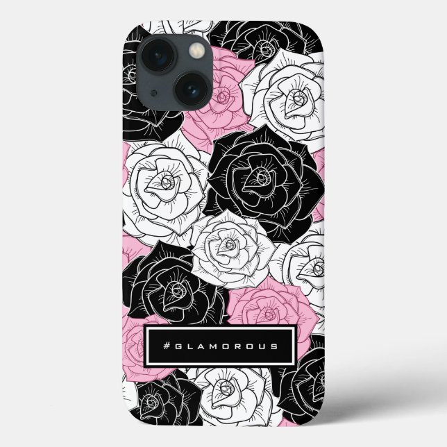 Moderne Rose Case-Mate iPhone Hülle (Rückseite)