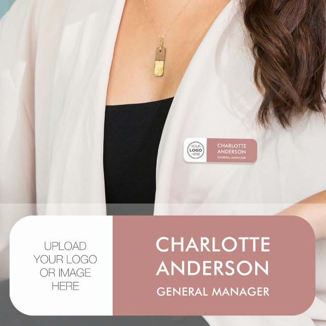 Moderne Rose der Logowüste für Mitarbeiter Namensschild (Von Creator hochgeladen)