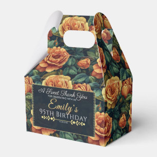 Moderne Rose Geburtstags Gefälligkeitsbox für Süßi Geschenkschachtel