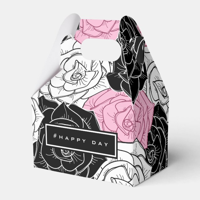 Moderne Rose Geschenkschachtel (Vorderseite)