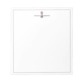 Moderne Rose Gold Ananas Personalisiert Notepad Notizblock