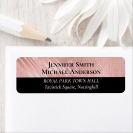 Moderne Rose Gold Black Wedding