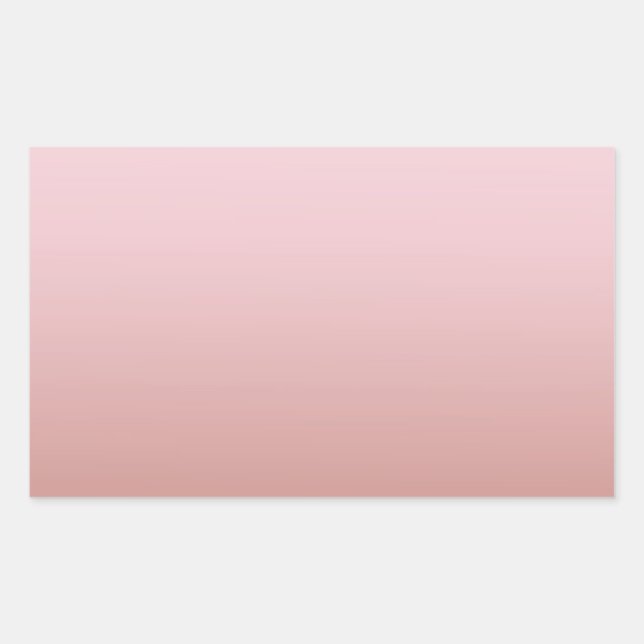 Moderne Rose Gold Blank Template hinzufügen Rechteckiger Aufkleber (Vorderseite)