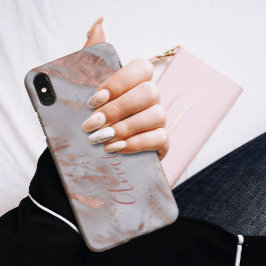 Moderne Rose Gold Glitzer Case-Mate iPhone 14 Hülle