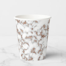 Moderne Rose Gold Gray Marble