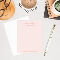 Moderne Rose Gold Kundenspezifische Kalligraphie N