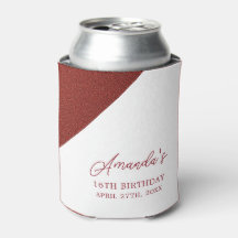 Moderne Rose Gold Kupfer Glitzer Sweet 16 Geburtst