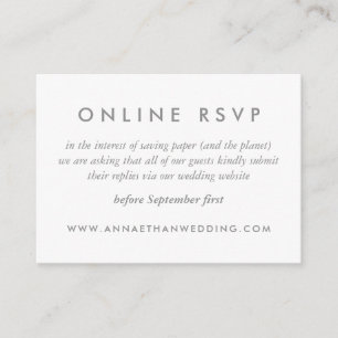 Moderne Rose Gold Rings Wedeln Online RSVP Card Begleitkarte