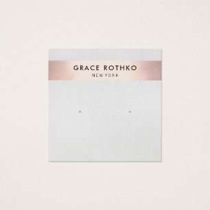 Moderne Rose Gold Strip Studs verleihen Anzeige