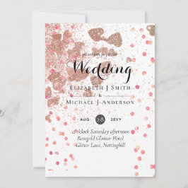 Moderne Rose Gold Trendy Budget Hochzeit