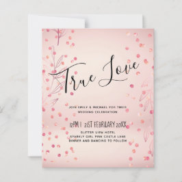 Moderne Rose Gold Trendy Budget Hochzeit