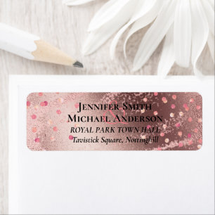 Moderne Rose Gold Trendy Budget Hochzeit