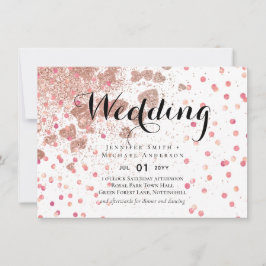 Moderne Rose Gold Trendy Budget Hochzeit