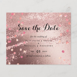 Moderne Rose Gold Trendy Budget Hochzeit