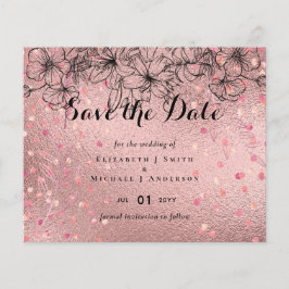 Moderne Rose Gold Trendy Budget Hochzeit