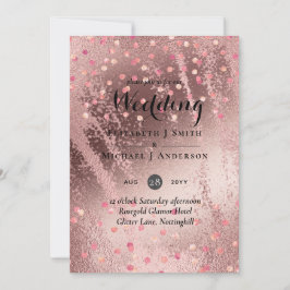 Moderne Rose Gold Trendy Budget Hochzeit