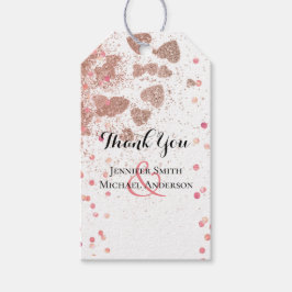 Moderne Rose Gold Trendy Budget Hochzeit Geschenkanhänger