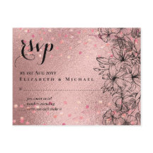 Moderne Rose Gold Trendy Budget Hochzeit