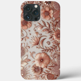 Moderne Rose Gold und Blumen8 Case-Mate iPhone Hülle