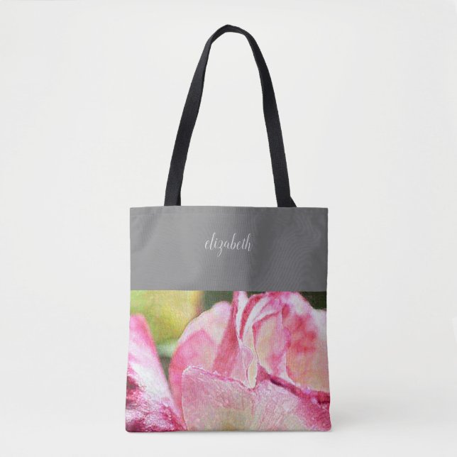 Moderne Rose Mit Monogramm (Vorderseite)