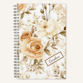 Moderne Rose neutral Notizbuch