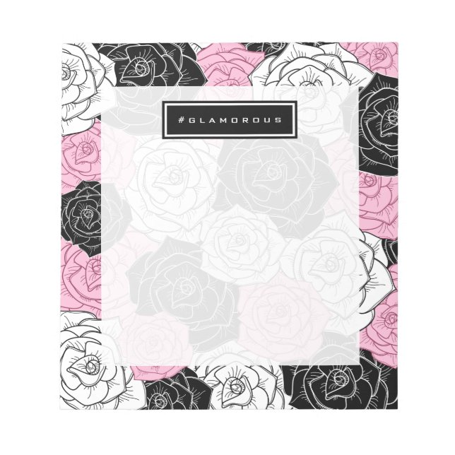 Moderne Rose Notizblock (Vorderseite)
