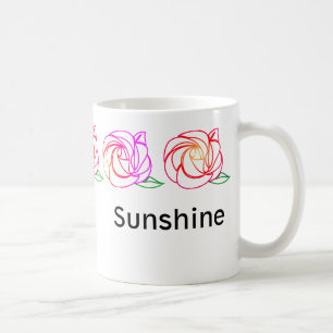Moderne Rose personalisierte Umarmung Kaffeetasse