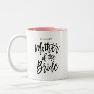 Moderne Rose Pinselschrift Herzenslust Zweifarbige Tasse