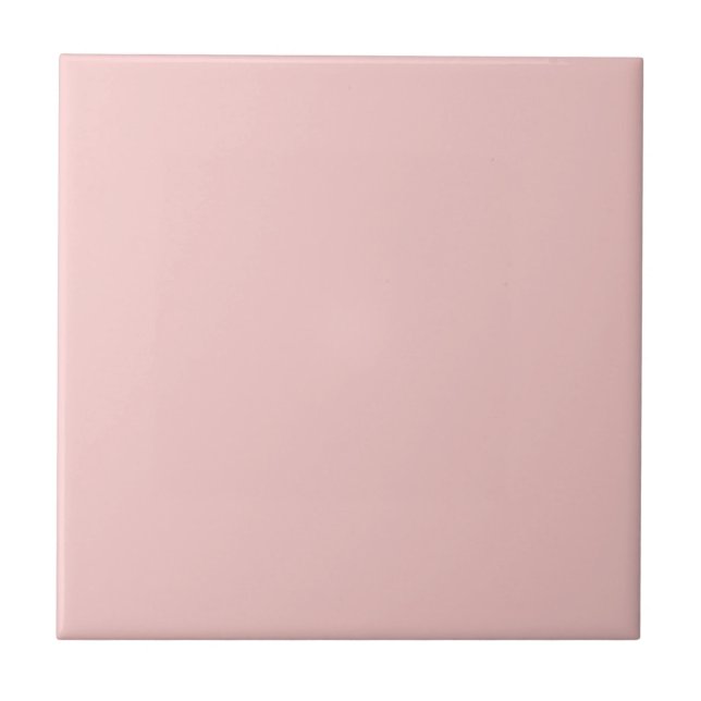 Moderne Rose Quarz Rosa Schlichte Solid Color Fliese (Vorderseite)