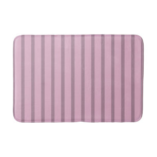 Moderne Rose Rosa und Mauve Streifen Badematte