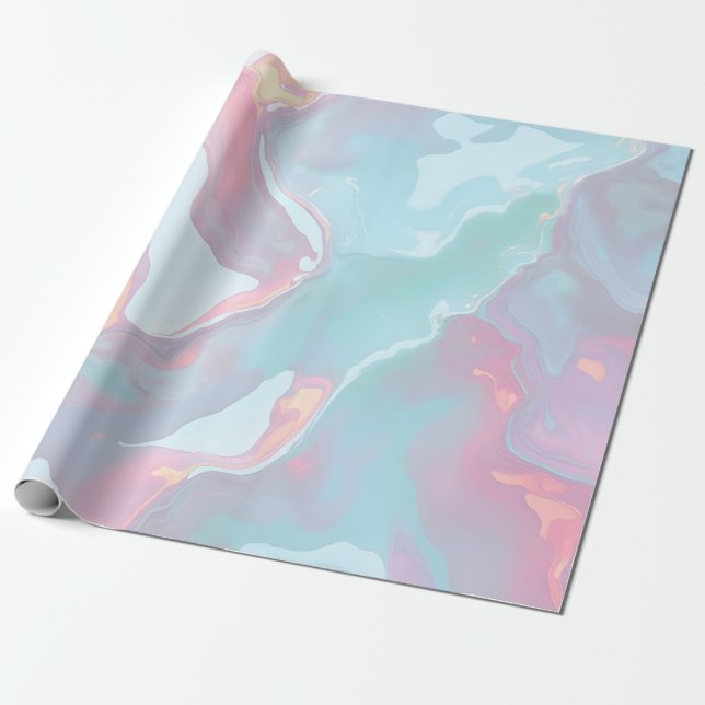 Moderne Roségoldene Soft Mint Luxus-Kollektion Geschenkpapier (Ungerollt)