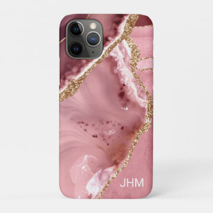 Moderne Rosen-Gold-Achat Case-Mate iPhone Hülle