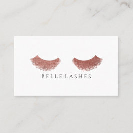 Moderne Rosen-Goldeyelashes-Schönheit Visitenkarte