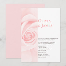 Moderne Rosenhochzeit Einladung