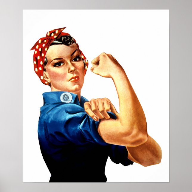 Moderne Rosie The Riveter Poster (Vorne)