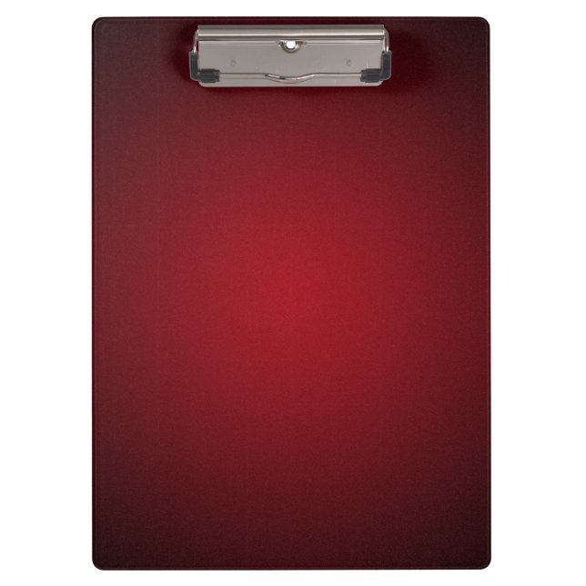 Moderne Rot-Schwarz Grainy Vignette Klemmbrett (Vorderseite)