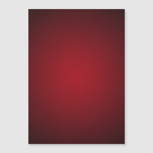 Moderne Rot-Schwarz Grainy Vignette Magnetkarte (Vorderseite)