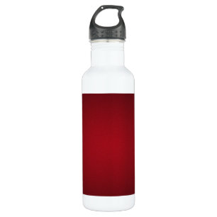 Moderne Rot-Schwarz Grainy Vignette Trinkflasche