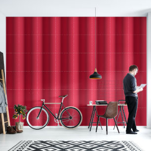 Moderne rote 3D-Effekt-Streifen Tapete